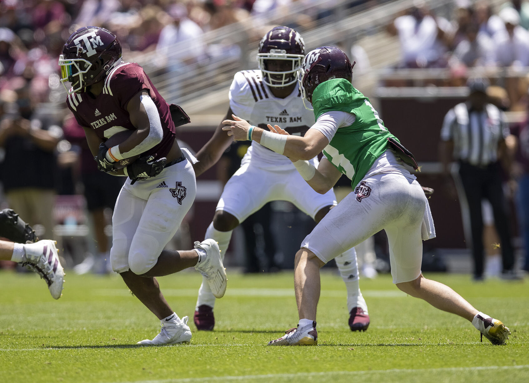 Maroon & White